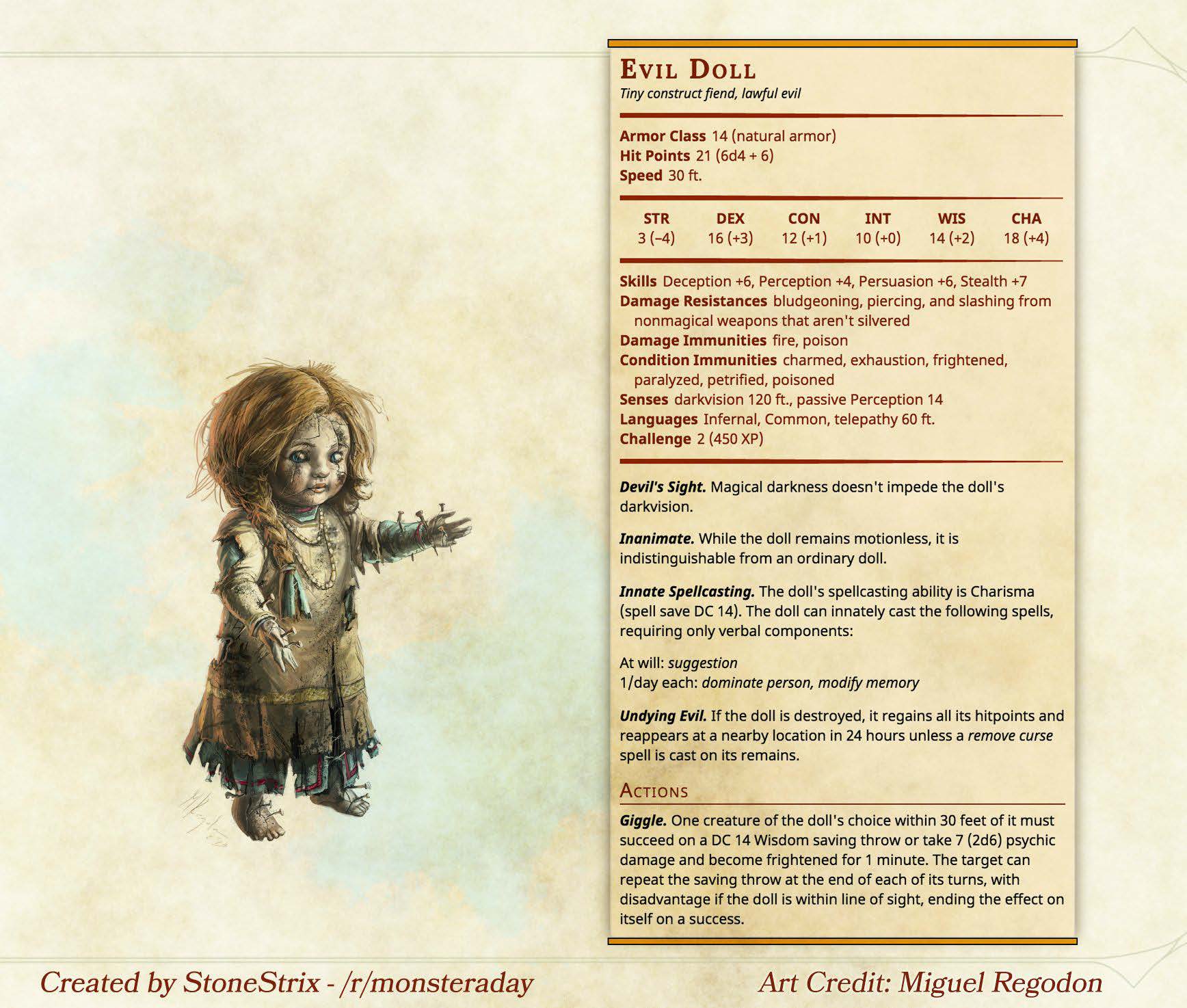 d&d 5e monster compendium