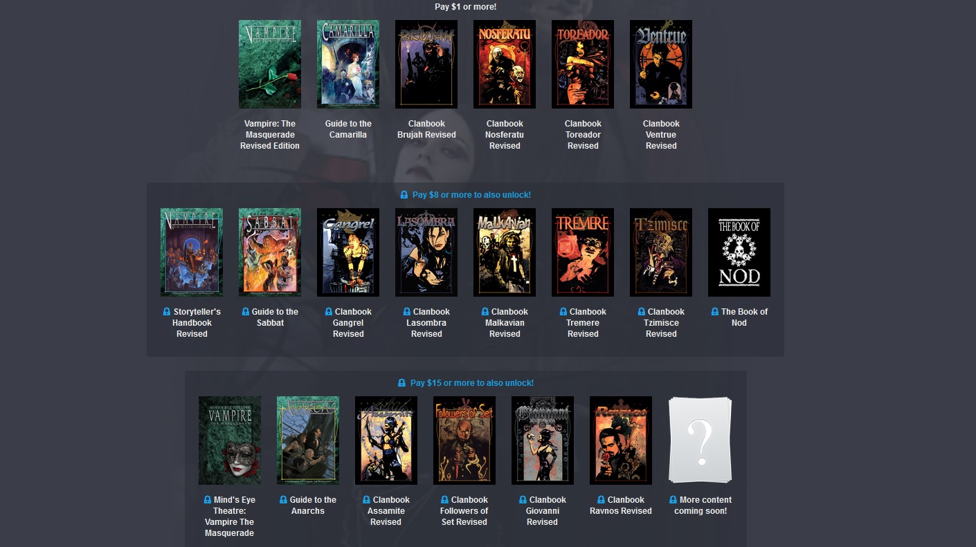 Vampire: The Masquerade (Humble Bundle) : r/vampires