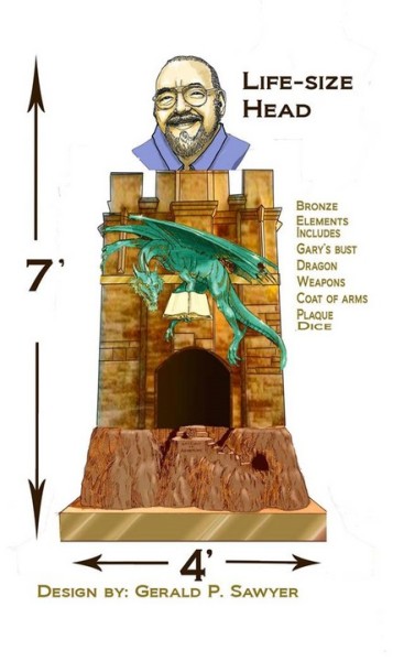 Gygax Memorial Statue Concept