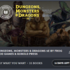 Dungeons, Monsters & Dragons 5E by Frog God Games & Kobold Press Humble Bundle