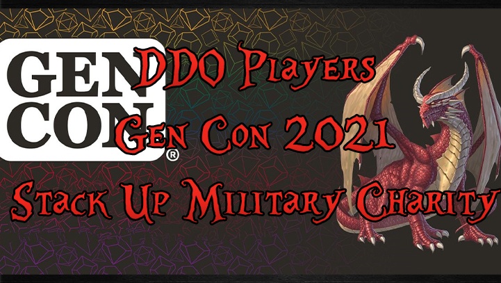 DDO Players Gen Con 2021 Stack Up Military Charity