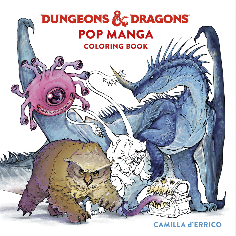 Review: Dungeons & Dragons Pop Manga Coloring Book